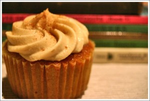 Apple Spice Cupcake with cinnamon cream cheese frosting