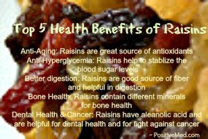 Top 5 Health Benefits of Raisins