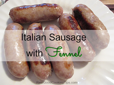 Italian Sausages for Italian-style Sausage and Peppers and Onions with Fennel 375