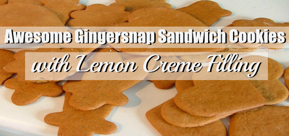 Awesome Gingersnap Sandwich Sandwich Cookies